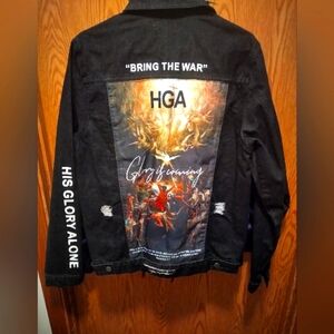 Black Graphic Men's Jacket